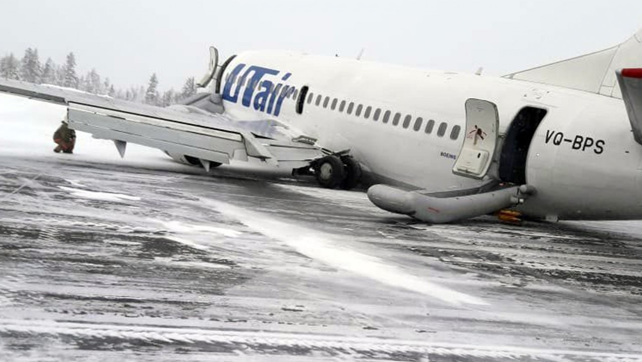 Korku dolu anlar, yürekler ağza geldi! Uçak pistten çıktı