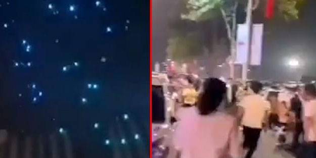 Korku filmi gibi! Gökten İHA yağdı