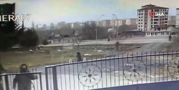 Korkunç anlar! 8 köpek genç kadına saldırdı