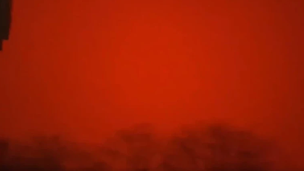 Korkunç anlar: Ege'de gökyüzü kan kırmızıya boyandı!