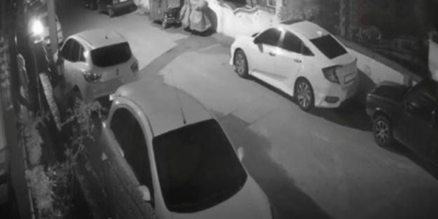 Korkunç görüntü ortaya çıktı! Depremin arabayı zıplattığı an