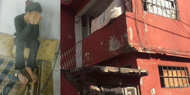 Korkunç olay! 13 yaşındaki kızı zincire vurdular