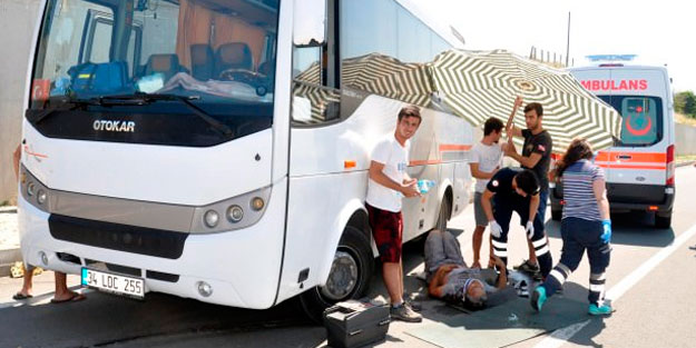 Korkunç olay! Tamir ettiği midibüsün altında kaldı