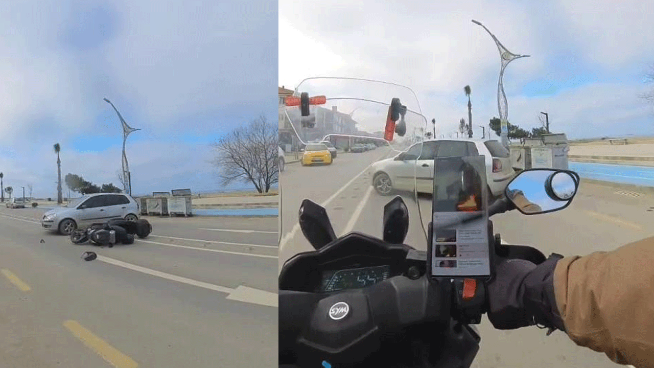 Korkutan kaza kamerada