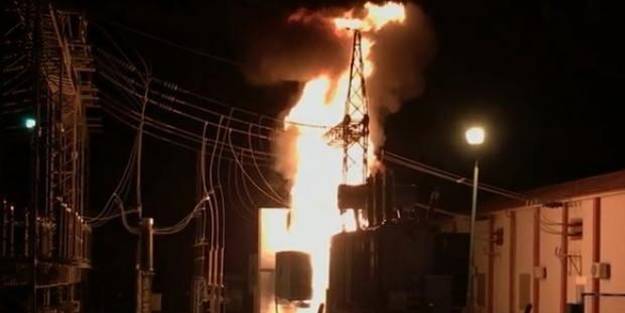 Korkutan yangın! İki ilçenin elektriği kesildi
