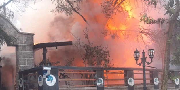 Korkutan yangın söndürüldü