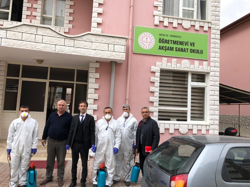 Korkuteli Kaymakamlığı başkanlığında Korona toplantısı yapıldı 