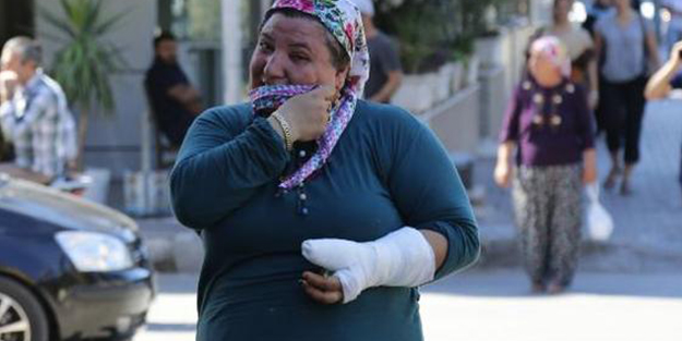 Korna sesini duymayan engelli kadının kolunu kırdılar!