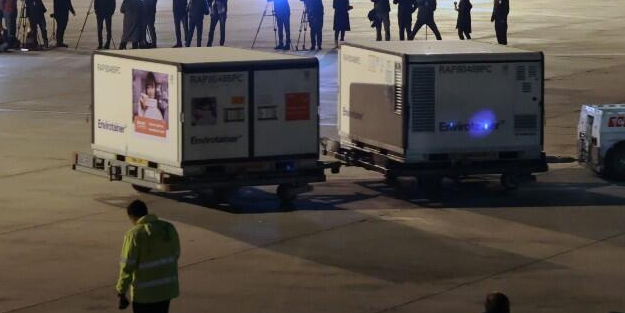 Korona aşıları depoya getirildi