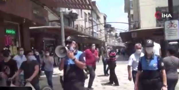 Korona vakasının arttığı ilde polis sokağa indi