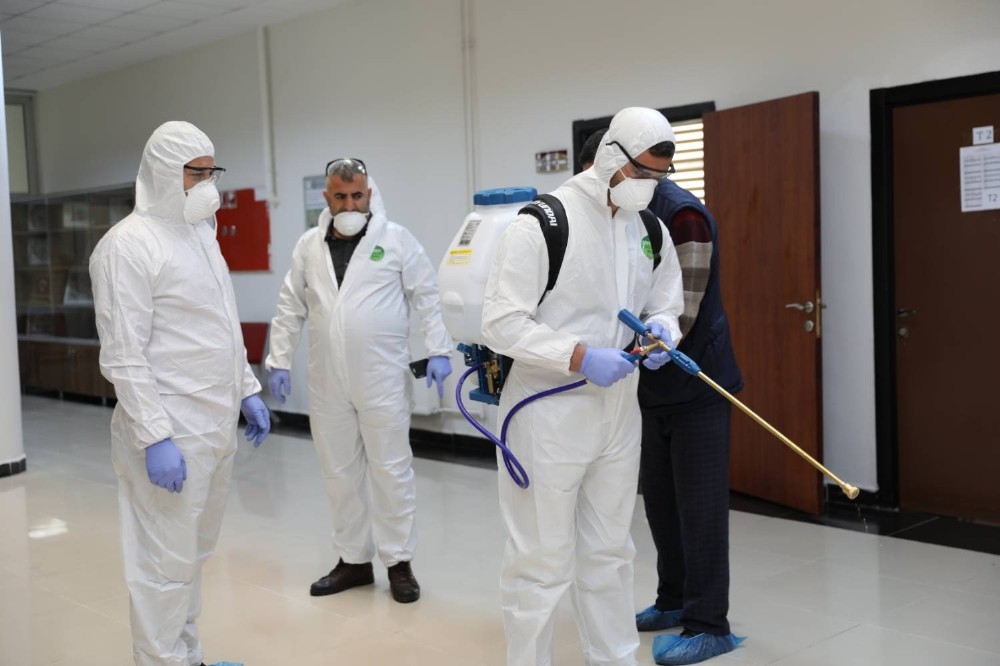 Korona virüs dezenfekte çalışmaları başladı 