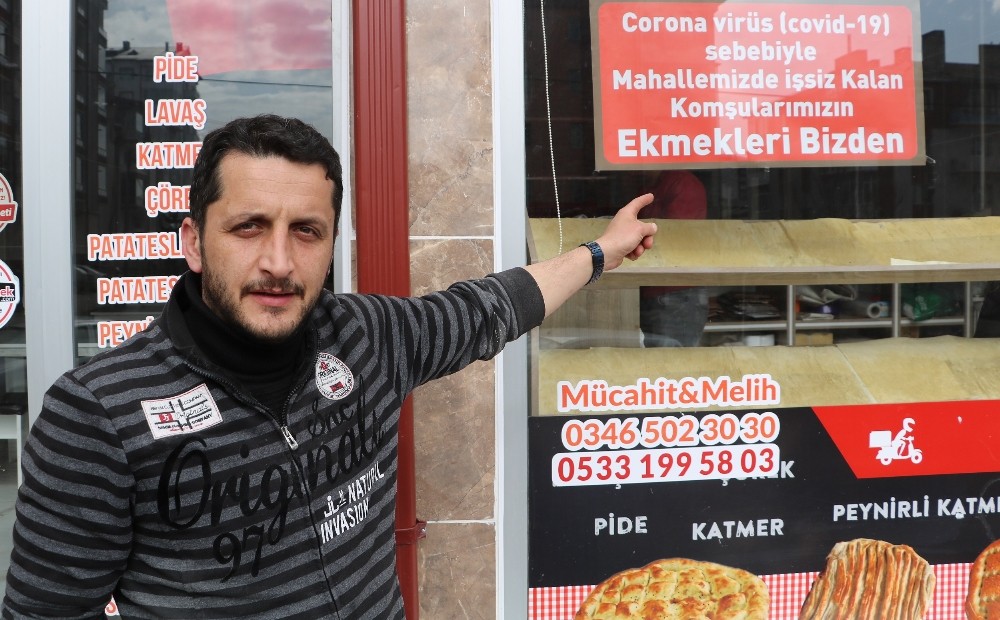 Korona virüs nedeniyle işsiz kalanlara ekmeği ücretsiz veriyor 