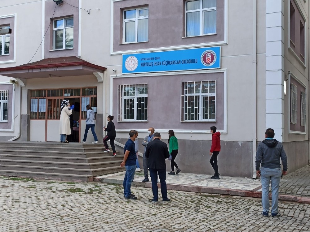 Korona virüs önlemleri altında sınav 