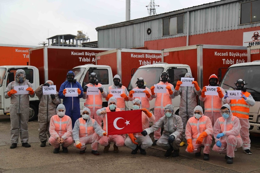 Korona virüs şüphelisi tıbbi atıkları İZAYDAŞ bertaraf ediyor 