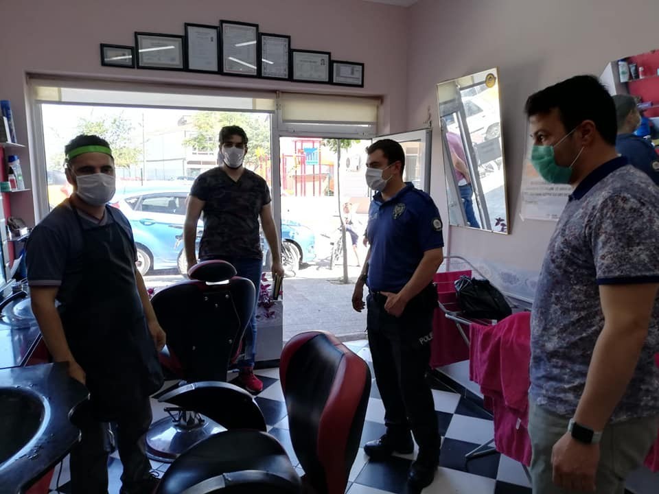 Korona virüs tedbirleri kapsamında denetimler devam ediyor 