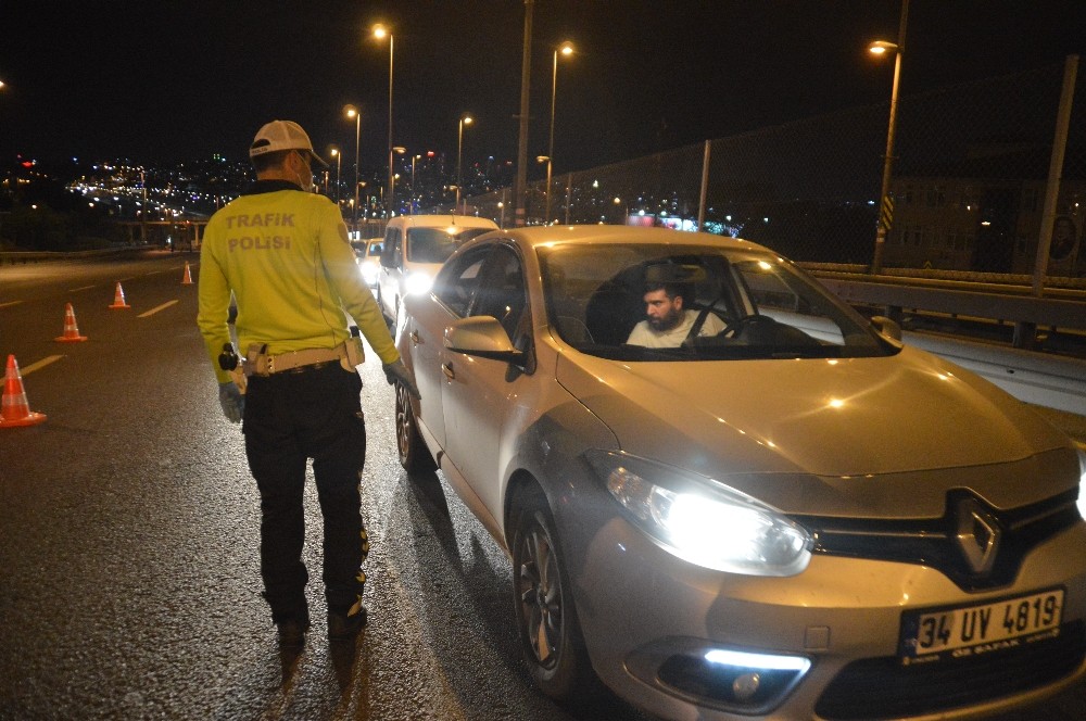 Korona virüs tedbirleri kapsamında E-5 karayolunda trafik uygulaması gerçekleştirildi 