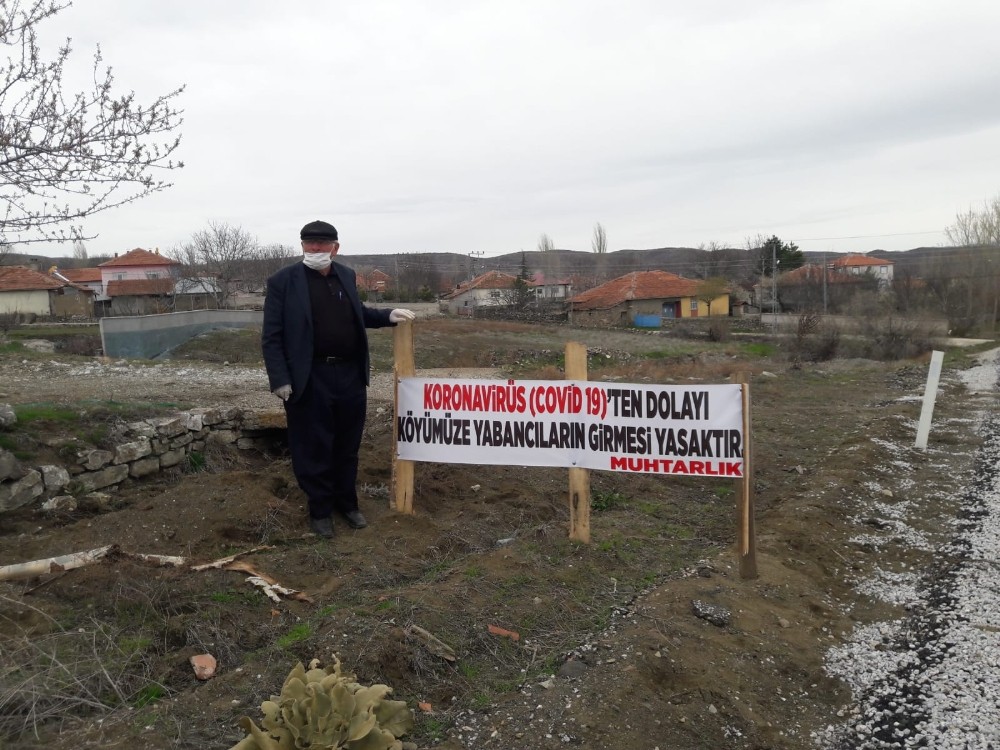 Korona virüs vakası olmayan köylerine giriş yasağı koydular 