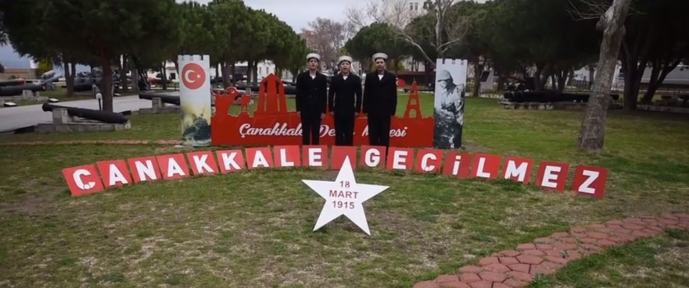 Korona virüse ‘Çanakkale geçilmez’ mesajı 