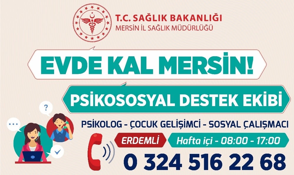 Korona virüse karşı psikososyal destek hattı 