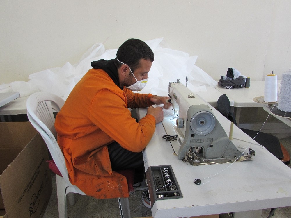 Korona virüsle mücadeleye cezaevinden büyük destek 