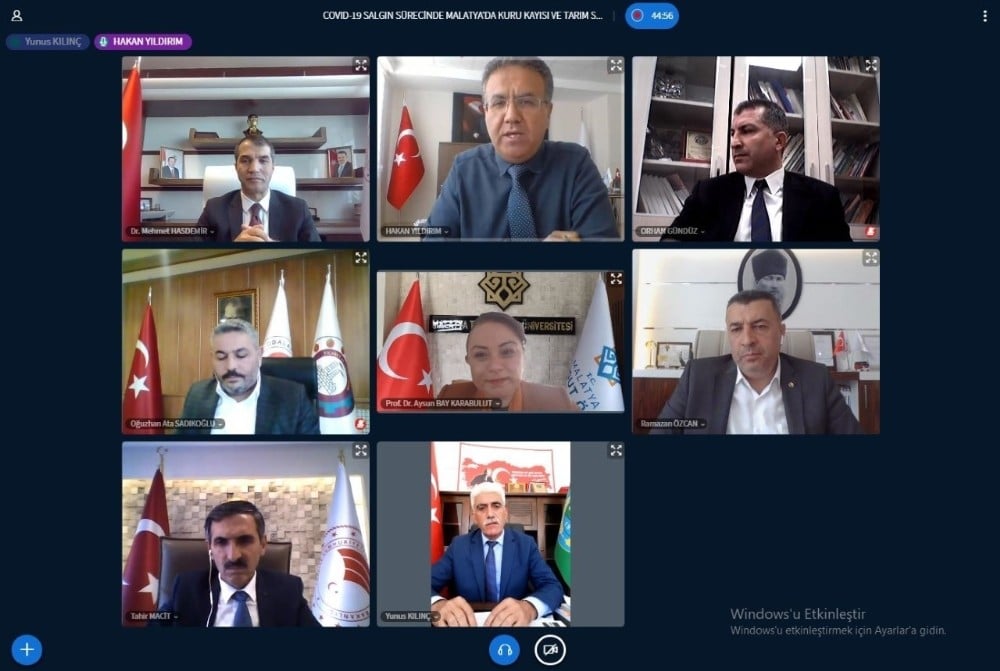 Korona virüsün darbe vurgu kayısı için e-panel 