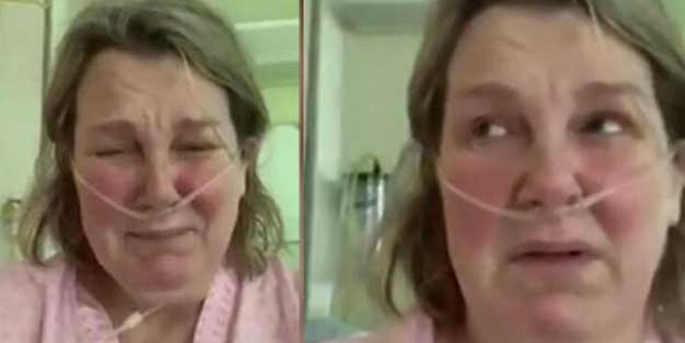 Koronavirüs hastası kadın ağlayarak çağrı yaptı: Buna değmez