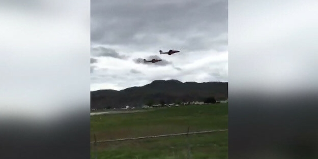 Koronavirüs için gösteri uçuşu yapan uçak böyle yere çakıldı!