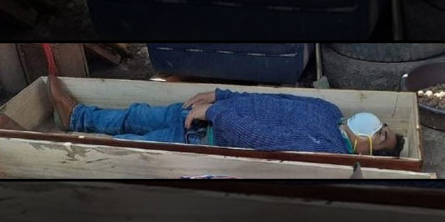 Karantinayı ihlal eden Perulu belediye başkanı tabuta girdi