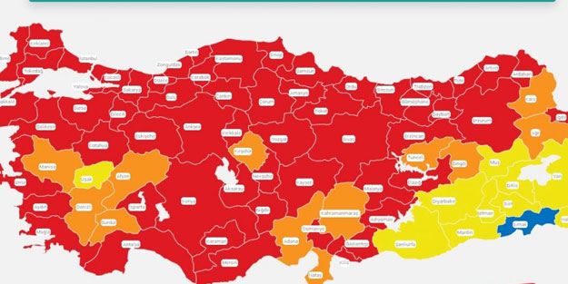 Koronavirüs risk haritası güncellenecek