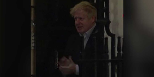 Koronavirüse yakalanan Boris Johnson ilk kez görüntülendi