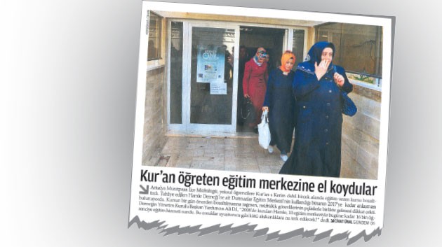 Korsan dershaneye Kur’an kursu dediler