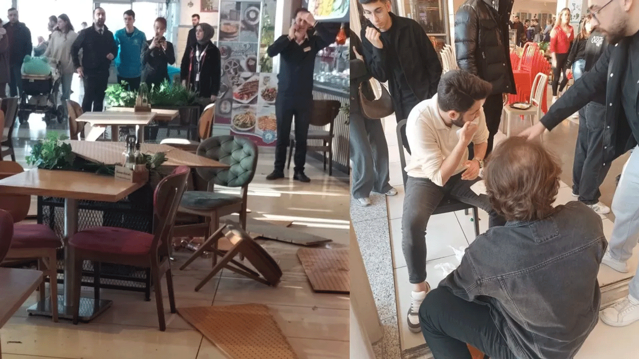 AVM'de faciadan dönüldü!