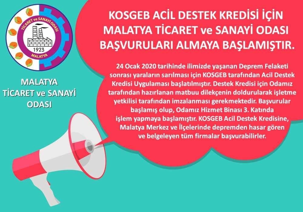 KOSGEB Acil Destek Kredisi’ne müracaatlar başladı 