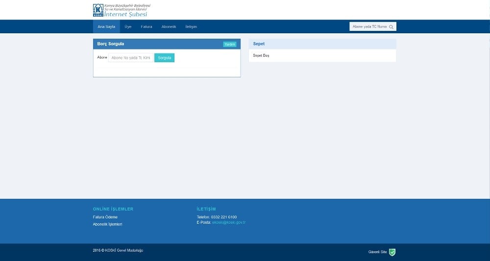 KOSKİ’den korona virüse karşı online hizmet 