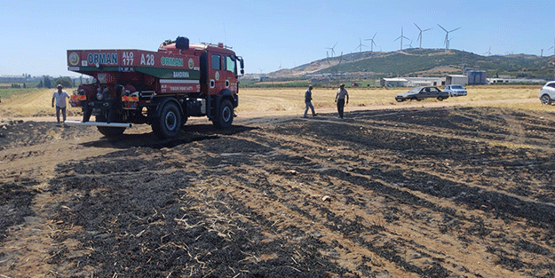 Kötü haberler peş peşe geliyor! Bir tarım arazisi daha yandı