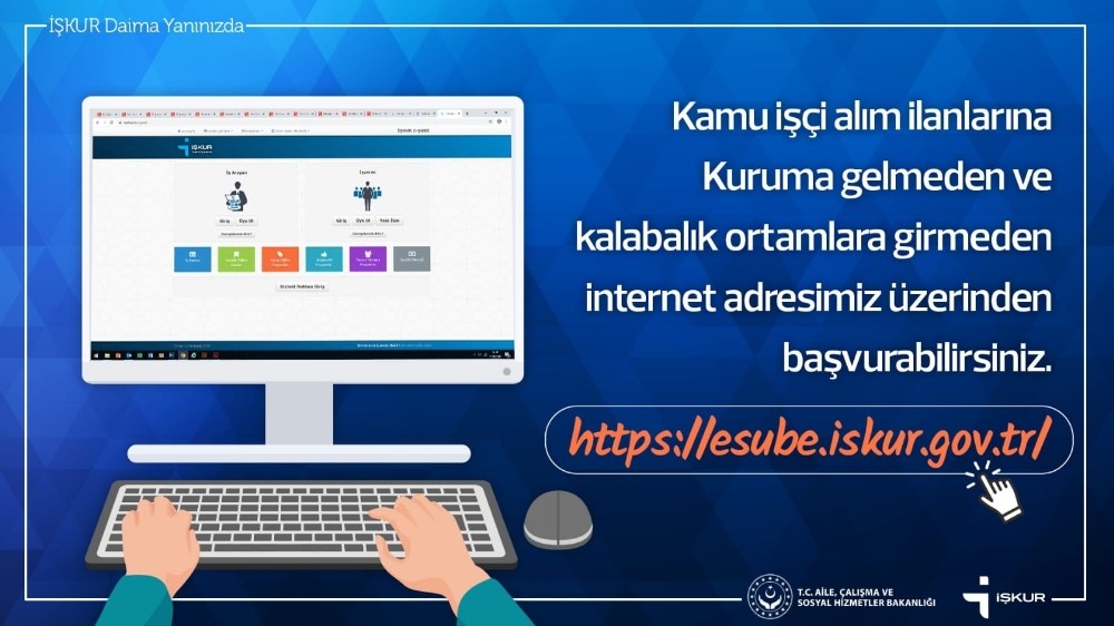 Kovid-19 riskine karşı İŞKUR hizmetleri online olarak yapılacak 