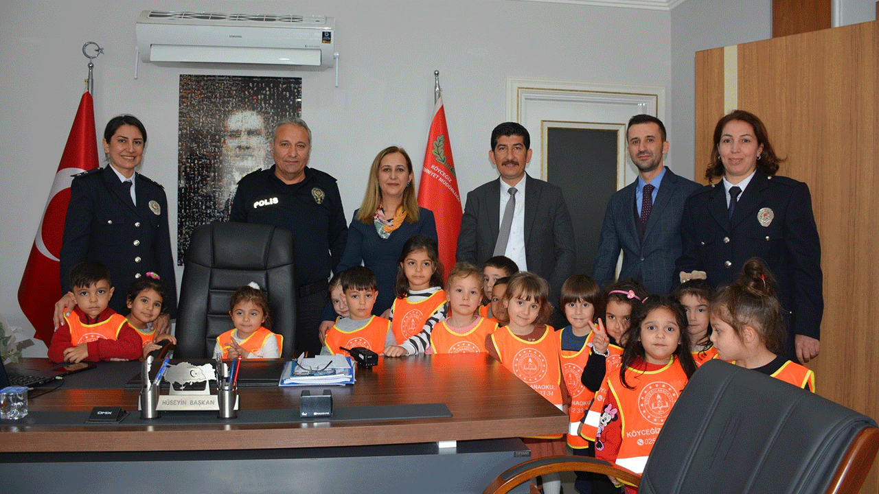 Köyceğiz'deki minikler, Polis Haftası'nı coşkuyla kutladı!