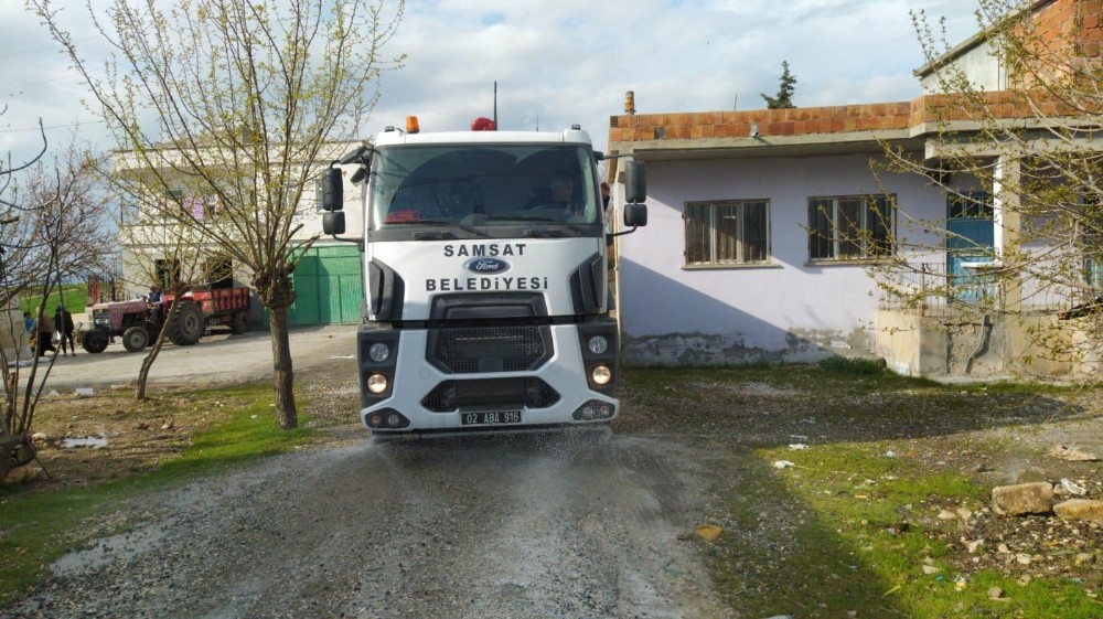 Köylerde dezenfekte işlemleri sürdürülüyor 