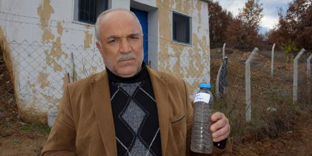 Köyün içme suyuna mazot ve motor yağı karıştırdılar