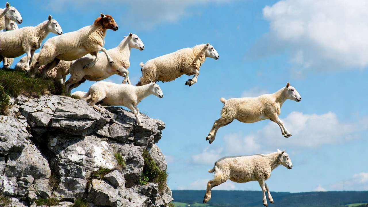 Koyunlar tek tek intihar ediyor!