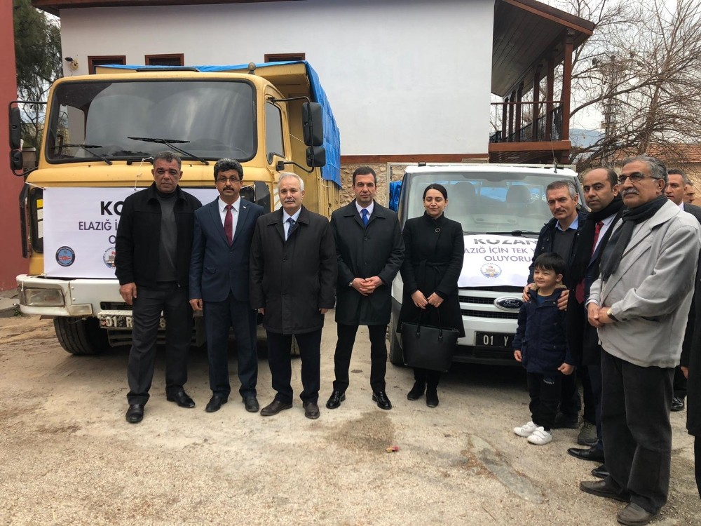 Kozan’dan depremzedelere iki kamyon yardım 