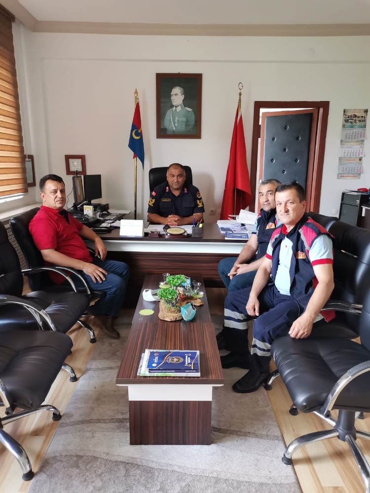 Kozlu itfaiyesinden jandarmaya ziyaret 