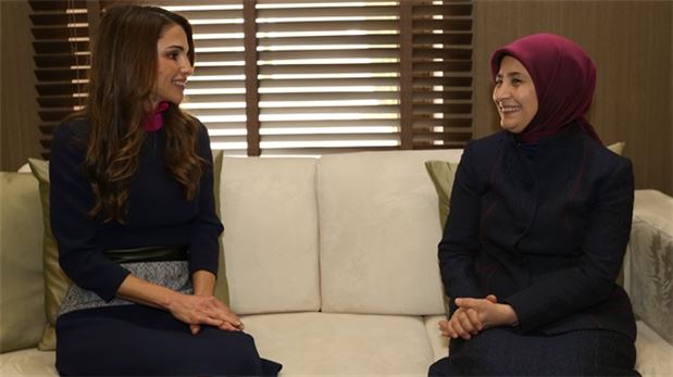 Kraliçe Rania'dan destek mesajı