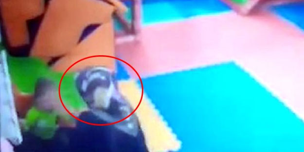 2 yaşındaki çocuğa görülmemiş şiddet! Saniye saniye kaydedildi