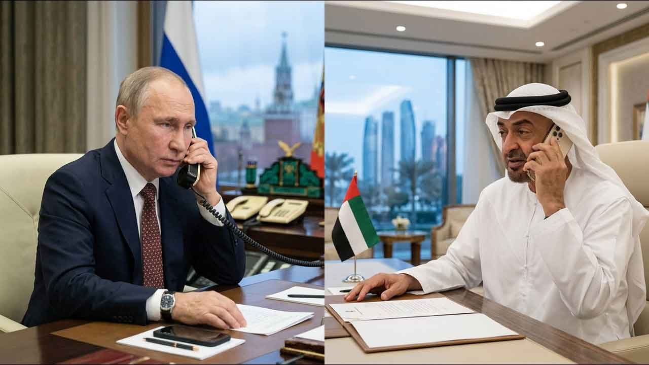 Kritik zirvede Orta Doğu diplomasisi! BAE Lideri Al Nahyan ile Putin telefon hattında buluştu!