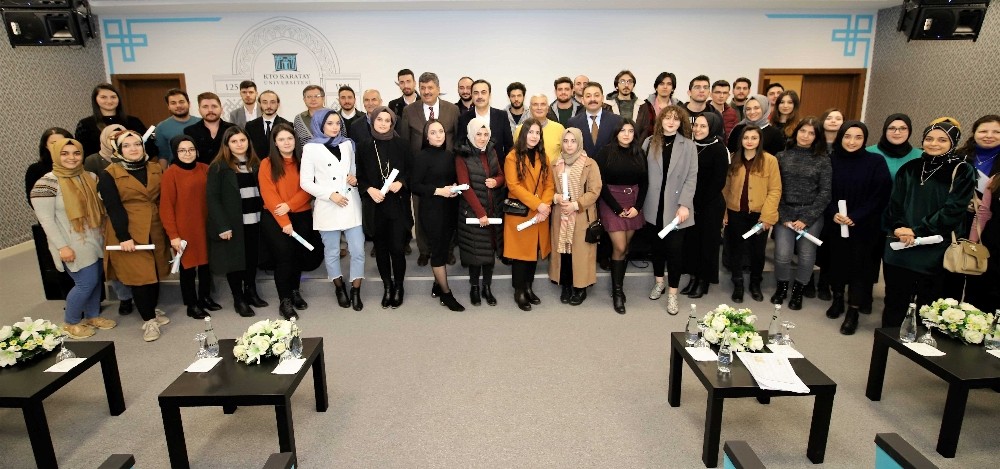 KTO Karataylı genç girişimciler sertifikalarını aldı 