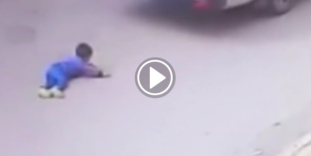 Küçük çocuğun inanılmaz kurtuluşu!