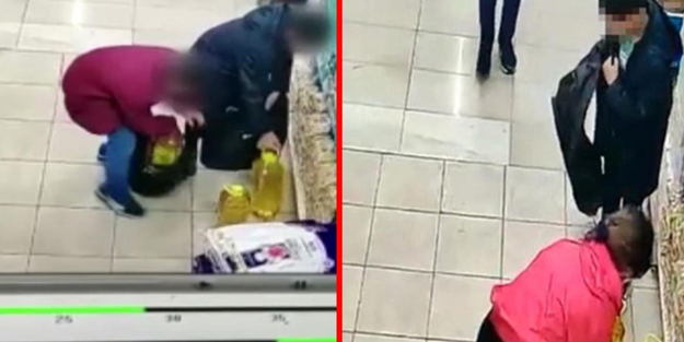 Küçük çocuklar marketten 600 TL değerinde yağ çaldı