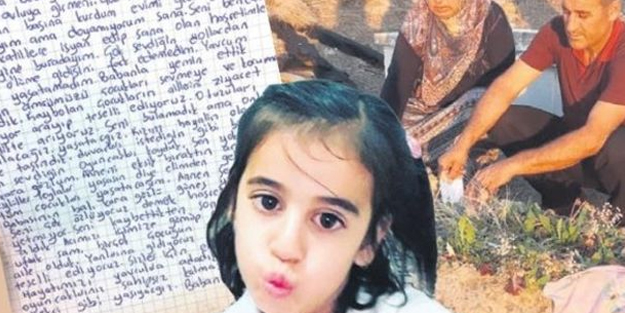 Küçük Eylül'ün ailesinden duygu yüklü mektup! Mezarına bıraktılar