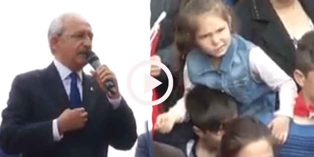 Küçük kızdan Kılıçdaroğlu'nu şoke eden hareket!